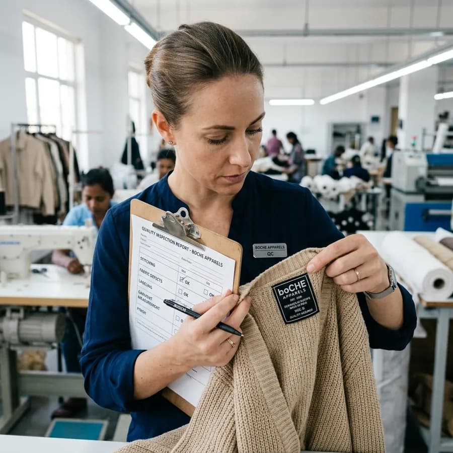 boCHE Apparels Garment Quality Inspection and Standards Policy